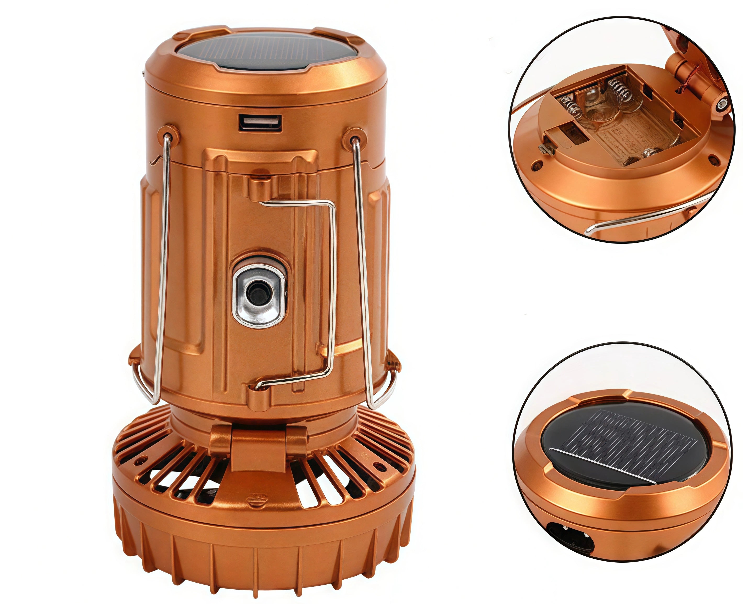 💥Hot Sale🌟Portable LED Camping Lantern With Fan