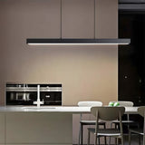Tyalez Minimalist One-line Long LED Dining Room Pendant Lights