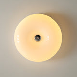Minimalist Bauhaus Style Cream Glass Ceiling Lamp