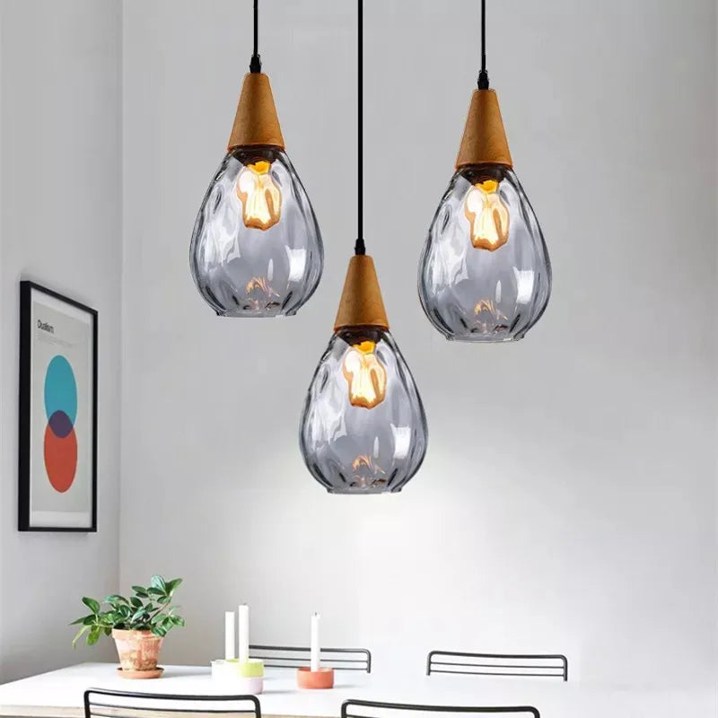 Vintage Retro Glass Mini Pendant Lighting for Kitchen Islands