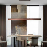 Tyalez Minimalist One-line Long LED Dining Room Pendant Lights