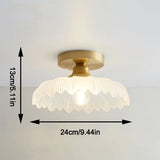 Modern Nordic Ceiling Light – Minimalist Glass Flush Mount Fixture