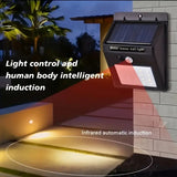 Tyalez 4pcs Solar Outdoor Wall Lights