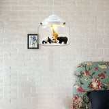 Creative Zoo-Inspired Bell Jar Pendant Light