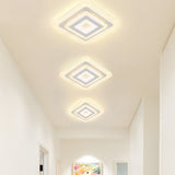 Tyalez Modern Minimalism Square LED Flat Mounted Ceiling Light