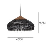 Tyalez Vintage Rattan Woven Chandelier