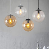 Modern Glass Ball Pendant Light