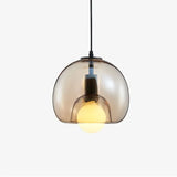 Modern Handblown Glass Globe Ceiling Light