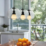 Modern Handblown Glass Globe Ceiling Light