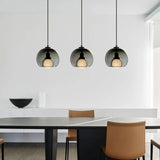 Modern Handblown Glass Globe Ceiling Light