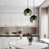 Modern Handblown Glass Globe Ceiling Light