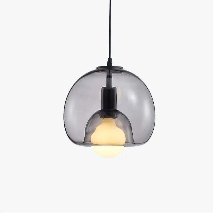 Modern Handblown Glass Globe Ceiling Light