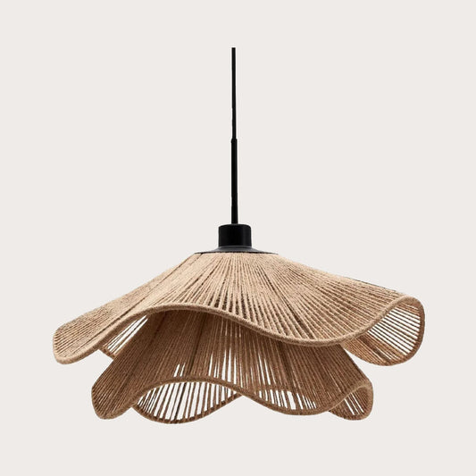 Tyalez Vintage Straw Hat Petal Chandelier