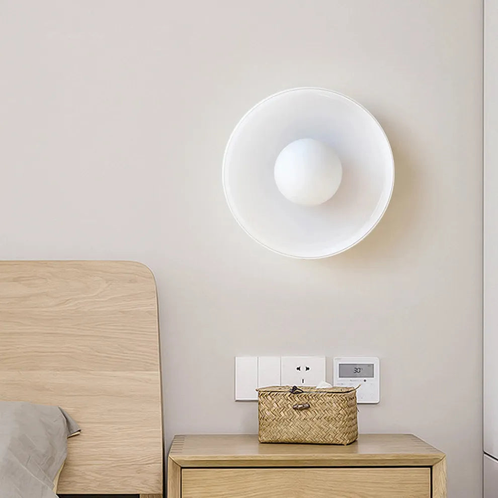 Tyalez Glass Round LED Ceiling Light