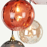 Tyalez Modern Simple Colored Water Pattern Glass Ball Pendant Light