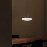 Nordic Minimalist Cream Glass Chandelier – Modern Bedroom Lamp
