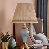 Tyalez Vintage Ceramics Bedroom Table Lamp