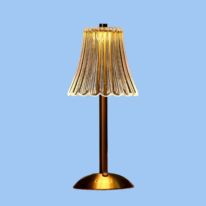 Tyalez Modern Crystal Metal Table Lamp