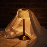 Tyalez Modern Crystal Metal Table Lamp