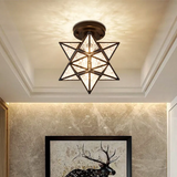 Tyalez Vintage Star Shape Ceiling Light