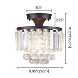 Tyalez Crystal 1-Light Hallway Ceiling Lights