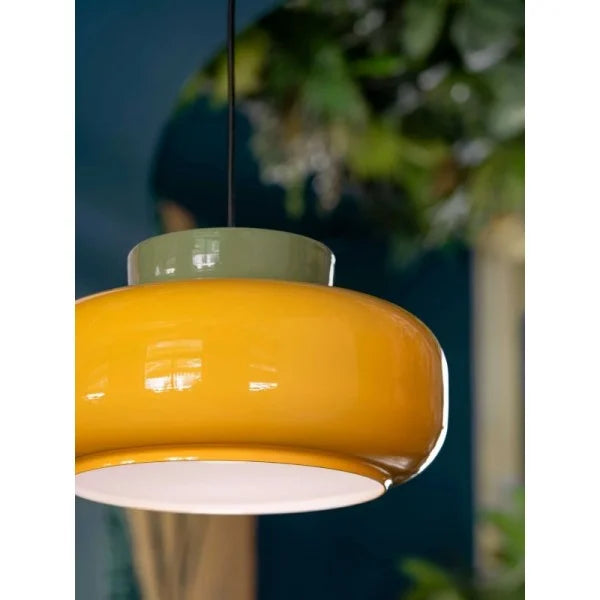 Art Deco Bauhaus Disc Orb Pendant Lamp