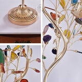 Tyalez Colored Agate Tree Branch Shaped Floor lamp