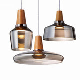 Tyalez Antique Glass Coated Wood Pendant Lights