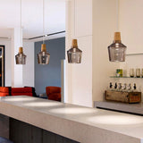 Tyalez Antique Glass Coated Wood Pendant Lights