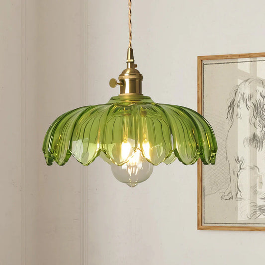 Tyalez Chic Glass Flower Pendant Lamp