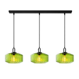 Tyalez Mid Century Striped Glass Pendant Light