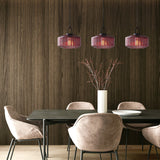 Tyalez Mid Century Striped Glass Pendant Light