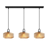 Tyalez Mid Century Striped Glass Pendant Light