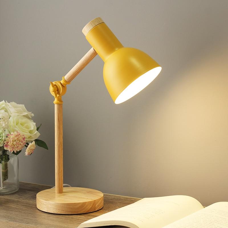 Tyalez Adjustable & Foldable Wooden Table Lamp