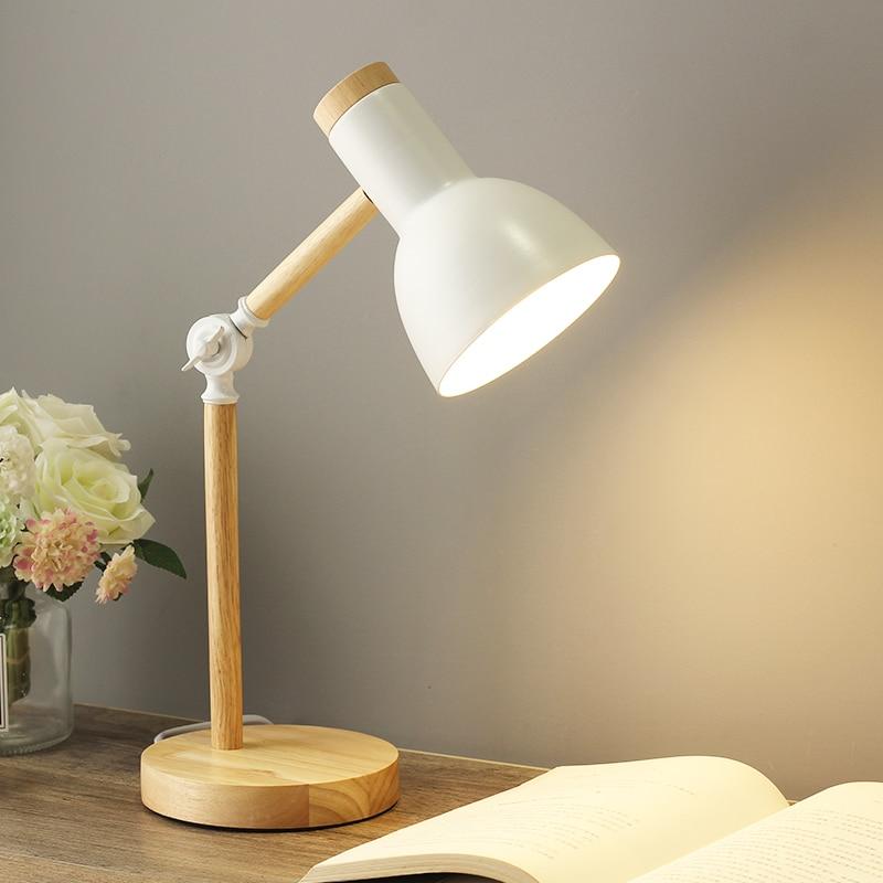 Tyalez Adjustable & Foldable Wooden Table Lamp