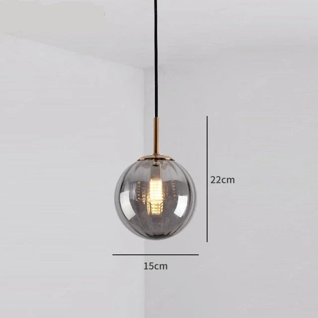 Sleek Modern Glass Pendant Light