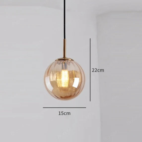 Sleek Modern Glass Pendant Light