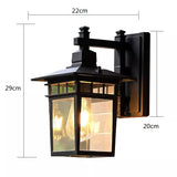 Tyalez IP44 Rustic Vintage Aluminum Outdoor Wall Lights
