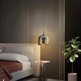 Tyalez Modern Black Glass Pendant Light
